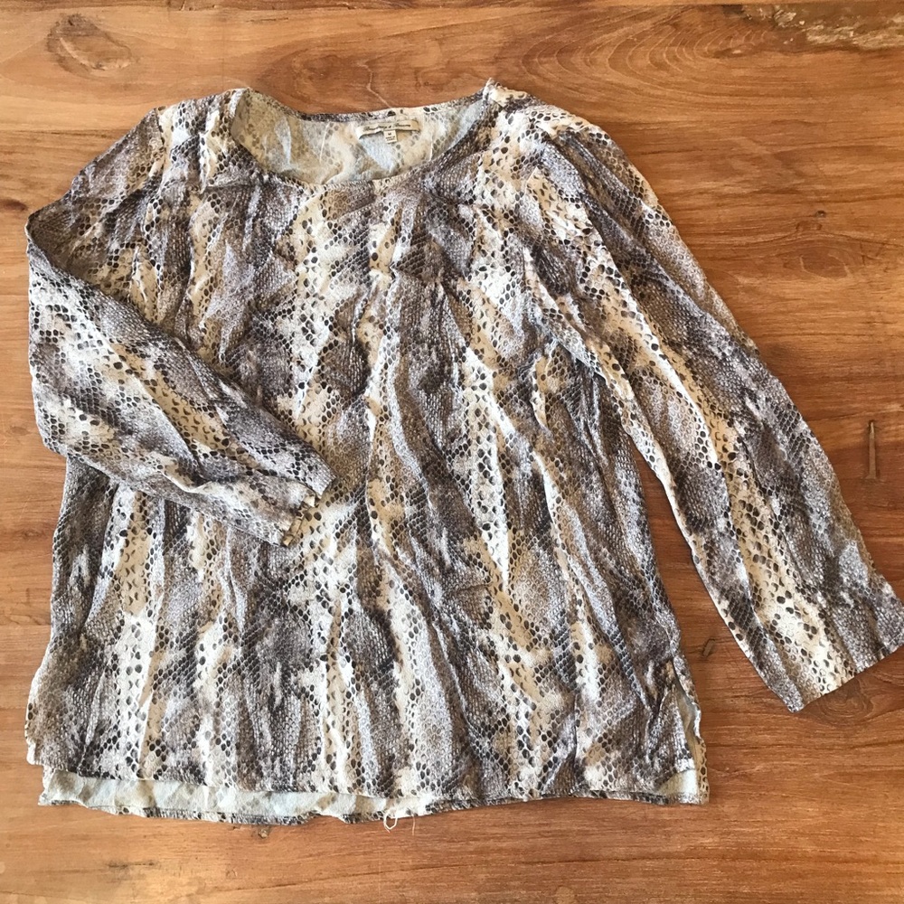 Madewell Python Blouse